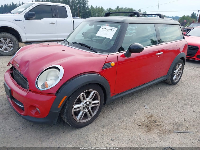 2013 Mini Clubman VIN WMWZF3C5XDT490494 IAAI salvage auction — FRONT END, Salvage Title, sold $525 on 2026-08-19 (photo 2)