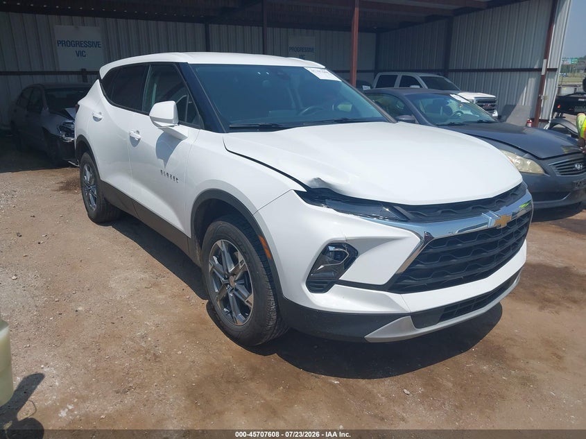 2025 Chevrolet Blazer VIN 3GNKBCR43SS155378 IAAI salvage auction — FRONT END, Enterprise Vehicles Clear Only (Georgia), sold $12,100 on 2026-07-29 (photo 1)