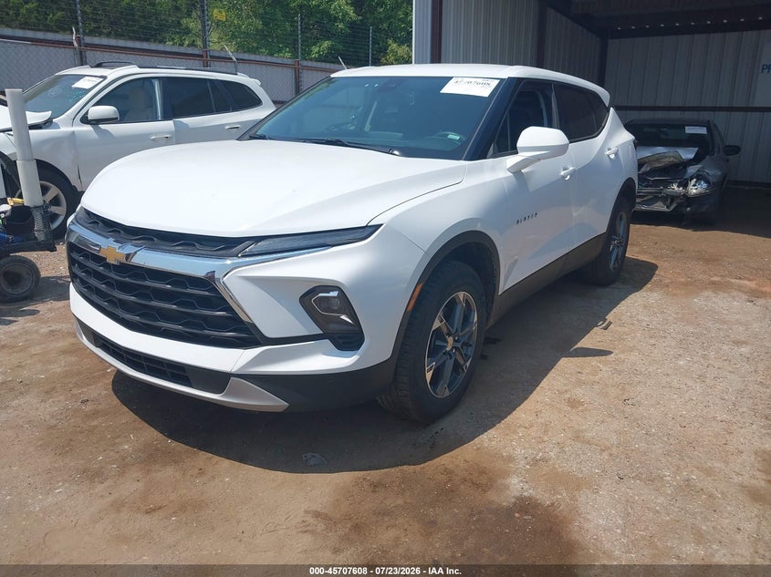 2025 Chevrolet Blazer VIN 3GNKBCR43SS155378 IAAI salvage auction — FRONT END, Enterprise Vehicles Clear Only (Georgia), sold $12,100 on 2026-07-29 (photo 2)