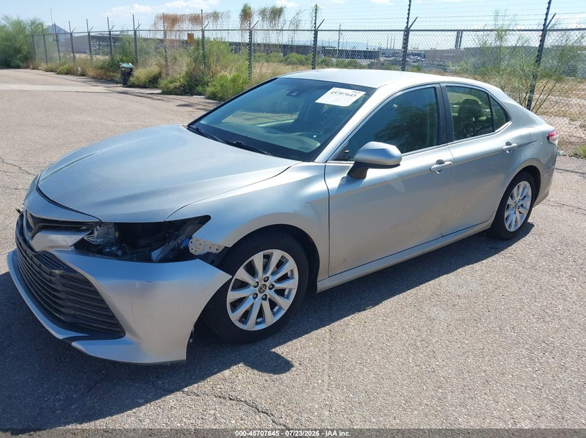 2018 Toyota Camry VIN JTNB11HK0J3020892 IAAI salvage auction — FRONT END, Salvage Title, sold $5,400 on 2026-08-03 (photo 2)