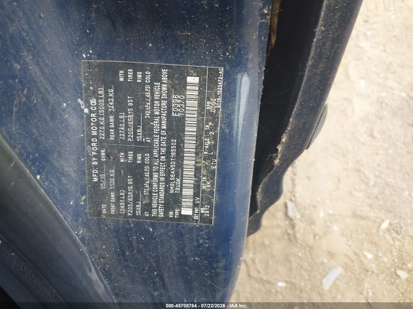 2013 Ford Transit VIN NM0LS6AN5DT165502 IAAI salvage auction — NORMAL WEAR, Clear (Pennsylvania), sold $300 on 2026-07-31 (photo 9)