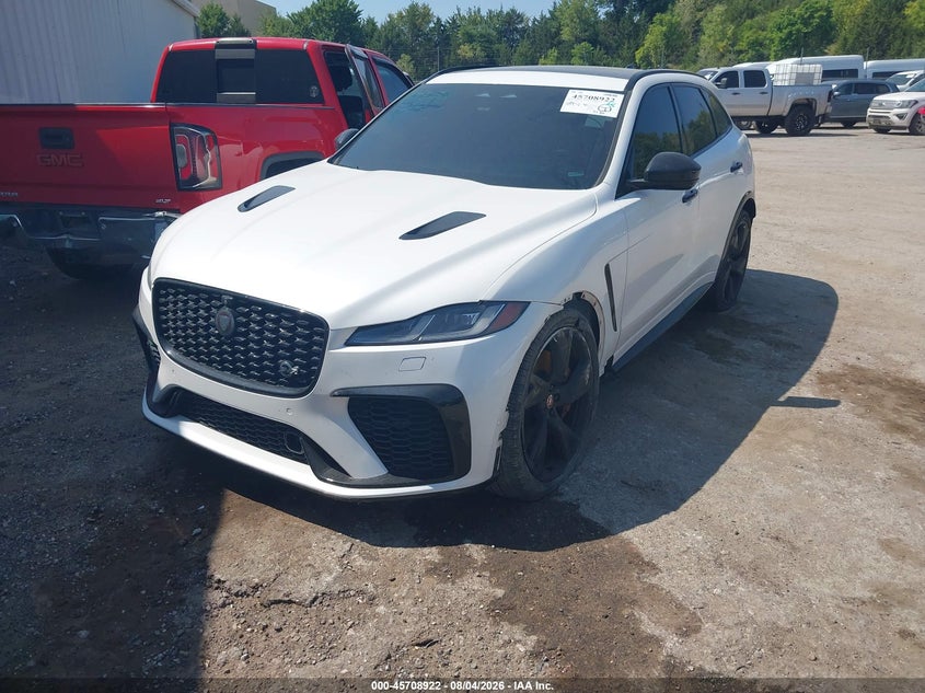 2023 Jaguar F-pace VIN SADCZ2EEXPA712527 IAAI salvage auction — FRONT END, Salvage Title, sold $25,000 on 2026-09-15 (photo 2)