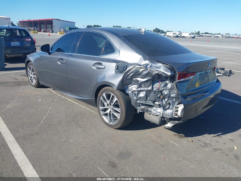 2018 Lexus Is VIN JTHBA1D23J5081361 IAAI salvage auction — REAR END, Salvage (California), sold $5,500 on 2026-08-31 (photo 3)