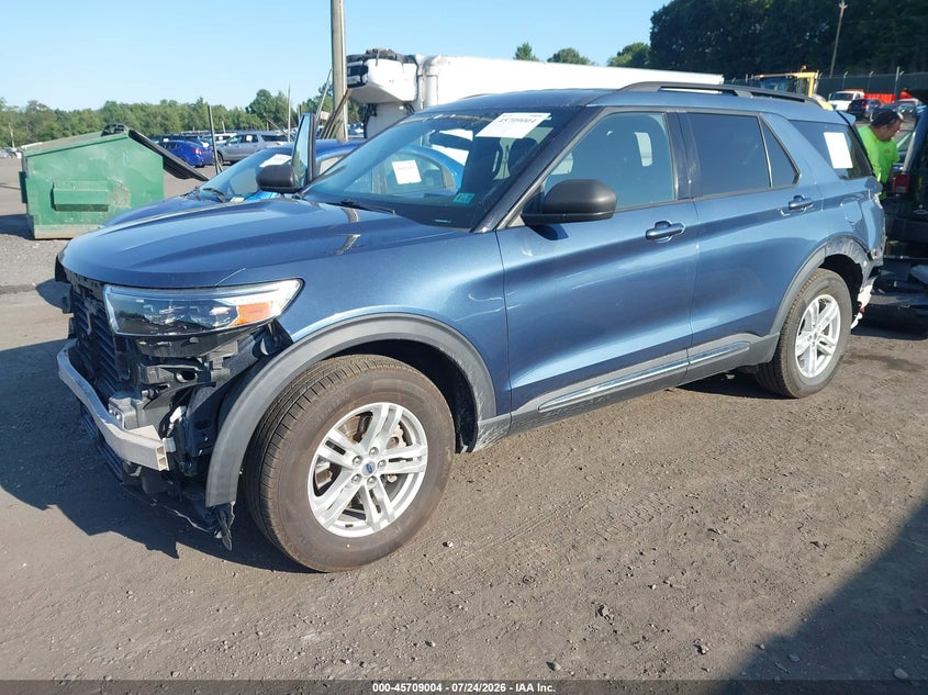 2020 Ford Explorer VIN 1FMSK8DH2LGA08576 IAAI salvage auction — FRONT & REAR, Salvage Title, sold $6,100 on 2026-07-31 (photo 2)