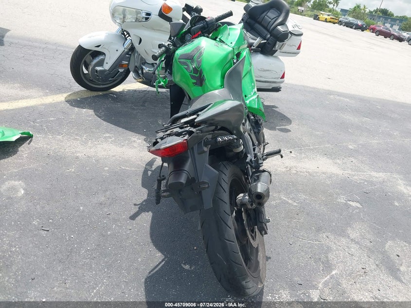 2009 Kawasaki Ex250 VIN JKAEXMJ129DA32466 IAAI salvage auction — FRONT END, Rebuildable (Florida), sold $25 on 2026-10-16 (photo 6)