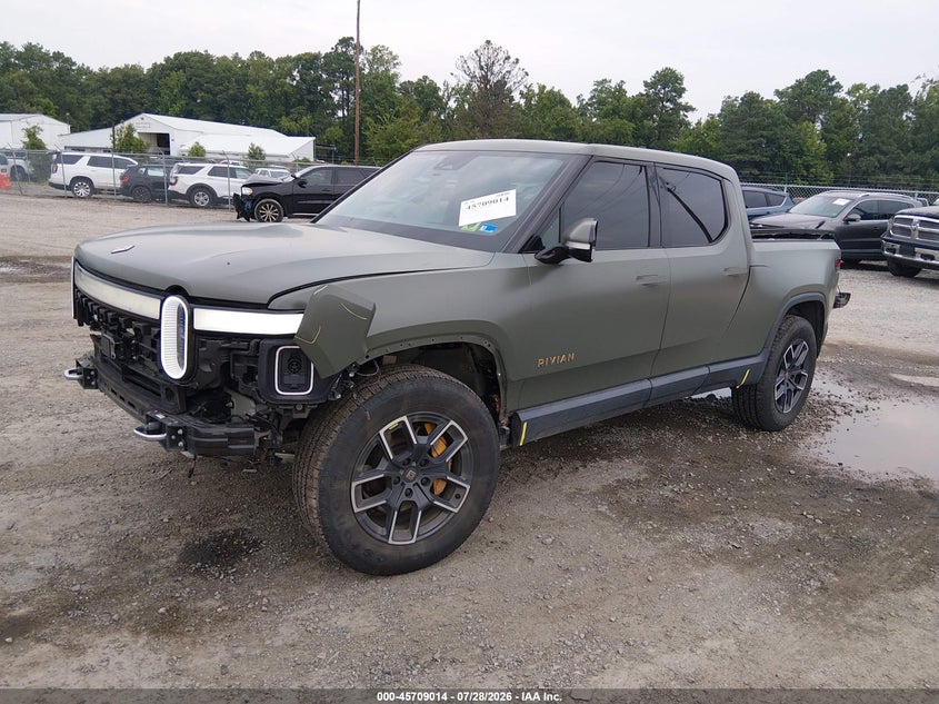 2022 Rivian R1t VIN 7FCTGAAL1NN001122 IAAI salvage auction — FRONT END, Wait Title, sold $18,700 on 2026-10-22 (photo 2)