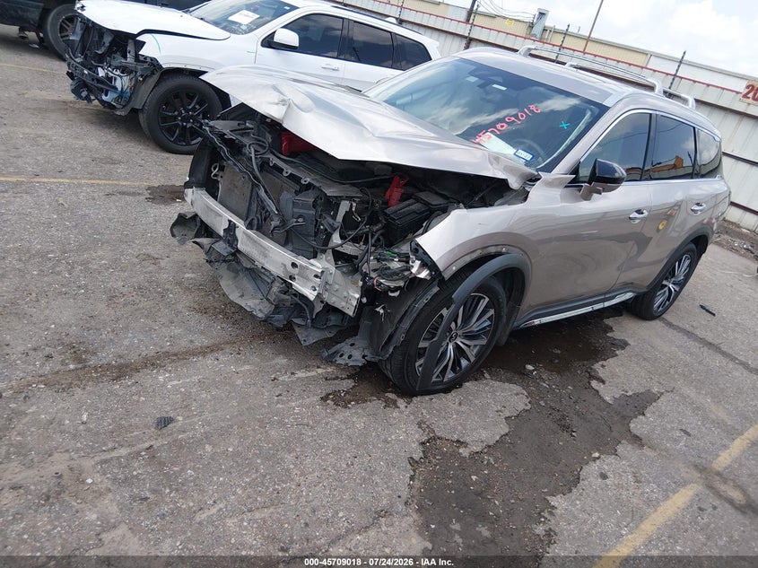 2024 Infiniti Qx60 VIN 5N1DL1GS9RC334587 IAAI salvage auction — FRONT END, Wait Title, sold $6,600 on 2026-10-03 (photo 2)