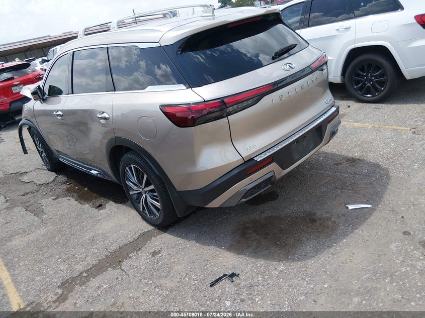 2024 Infiniti Qx60 VIN 5N1DL1GS9RC334587 IAAI salvage auction — FRONT END, Wait Title, sold $6,600 on 2026-10-03 (photo 3)