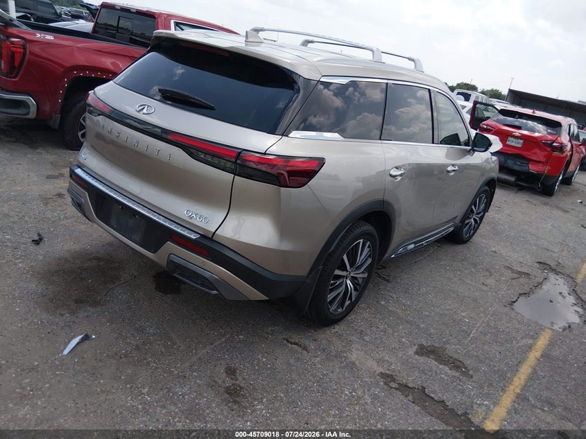2024 Infiniti Qx60 VIN 5N1DL1GS9RC334587 IAAI salvage auction — FRONT END, Wait Title, sold $6,600 on 2026-10-03 (photo 4)