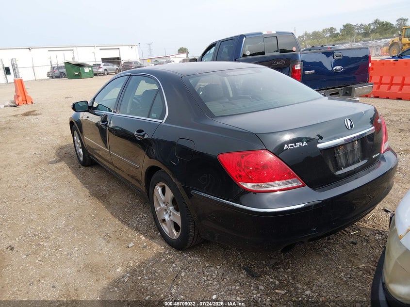 2007 Acura Rl VIN JH4KB16697C003782 IAAI salvage auction — LEFT SIDE, Salvage (Illinois), sold $525 on 2026-09-16 (photo 3)