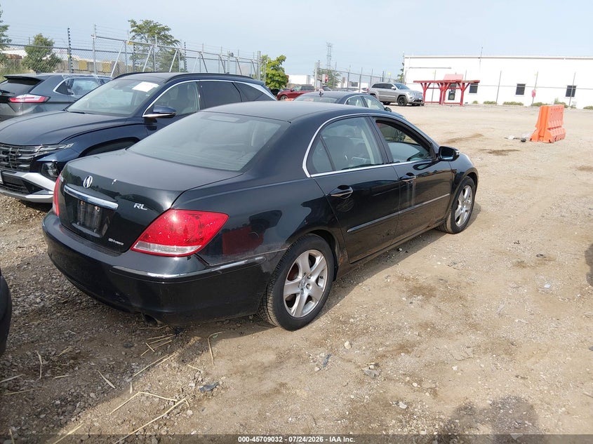 2007 Acura Rl VIN JH4KB16697C003782 IAAI salvage auction — LEFT SIDE, Salvage (Illinois), sold $525 on 2026-09-16 (photo 4)