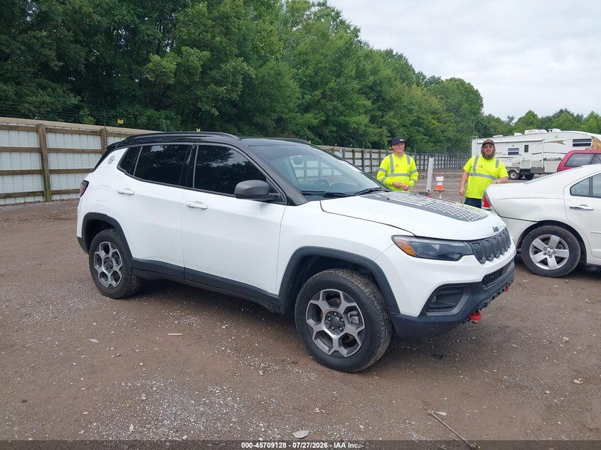 2022 Jeep Compass VIN 3C4NJDDB7NT144029 — IAAI salvage auction photo