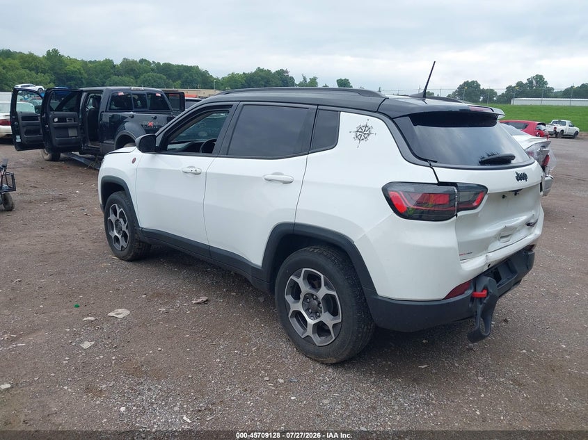 2022 Jeep Compass VIN 3C4NJDDB7NT144029 IAAI salvage auction — FRONT & REAR, Salvage (Tennessee), sold $7,800 on 2026-09-02 (photo 3)