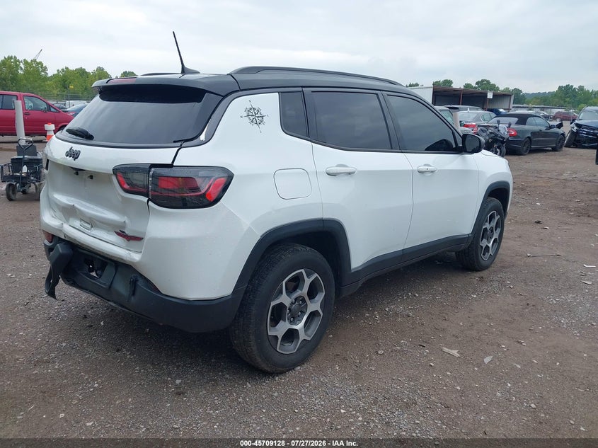 2022 Jeep Compass VIN 3C4NJDDB7NT144029 IAAI salvage auction — FRONT & REAR, Salvage (Tennessee), sold $7,800 on 2026-09-02 (photo 4)