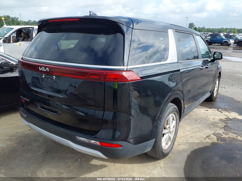 2022 Kia Carnival VIN KNDNB4H3XN6156458 IAAI salvage auction — RIGHT SIDE, Rebuildable (Florida), sold $1,850 on 2026-07-28 (photo 4)