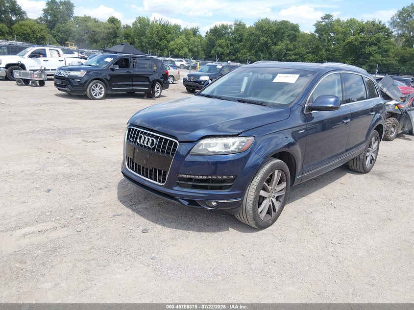 2014 Audi Q7 VIN WA1LGAFEXED019358 IAAI salvage auction — UNKNOWN, Clear (Michigan), sold $25 on 2026-07-29 (photo 2)