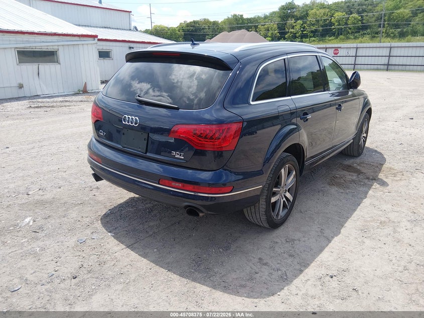 2014 Audi Q7 VIN WA1LGAFEXED019358 IAAI salvage auction — UNKNOWN, Clear (Michigan), sold $25 on 2026-07-29 (photo 4)