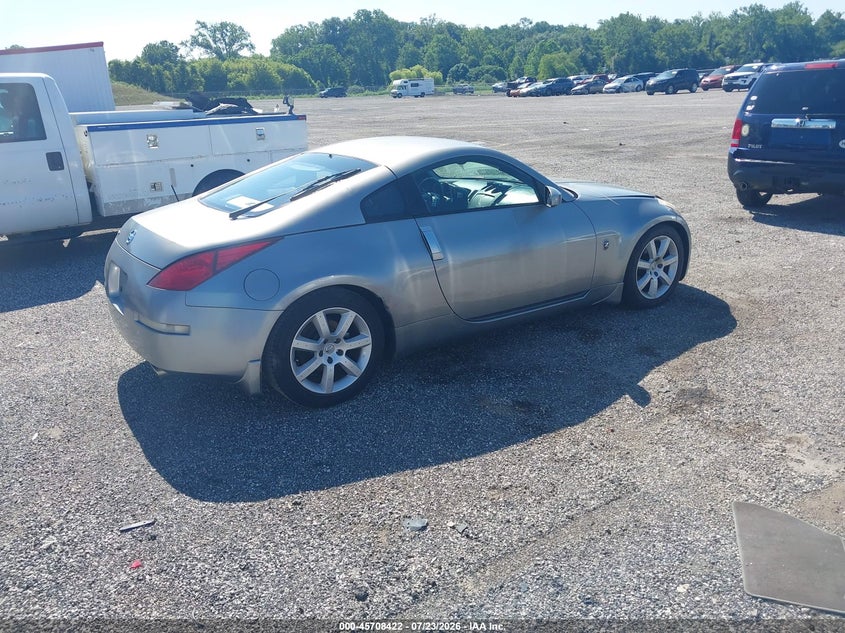 2003 Nissan 350z VIN JN1AZ34E93T021923 IAAI salvage auction — NORMAL WEAR, Clear (Delaware), sold $725 on 2026-07-30 (photo 4)