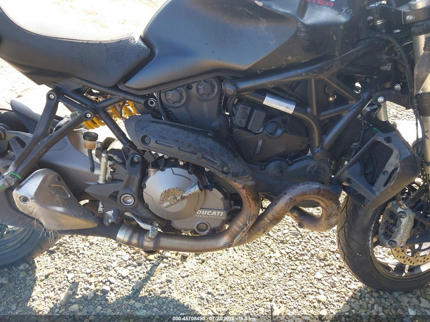 2019 Ducati Monster VIN ZDMMACLSXKB003626 IAAI salvage auction — RIGHT SIDE, Wait Title, sold $2,675 on 2026-08-12 (photo 8)