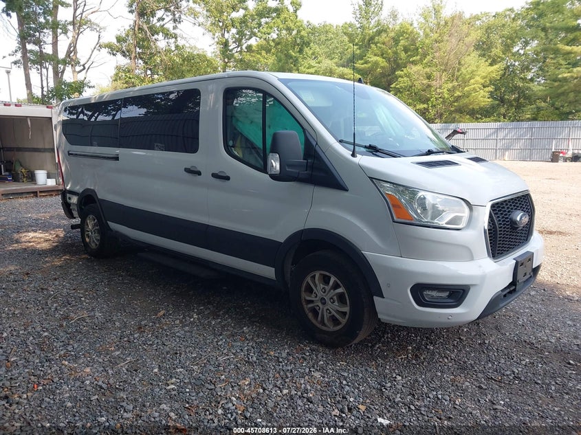 2021 Ford Transit VIN 1FBAX2YG1MKA52054 IAAI salvage auction — RIGHT SIDE, Wait Title, sold $7,600 on 2026-09-09 (photo 1)