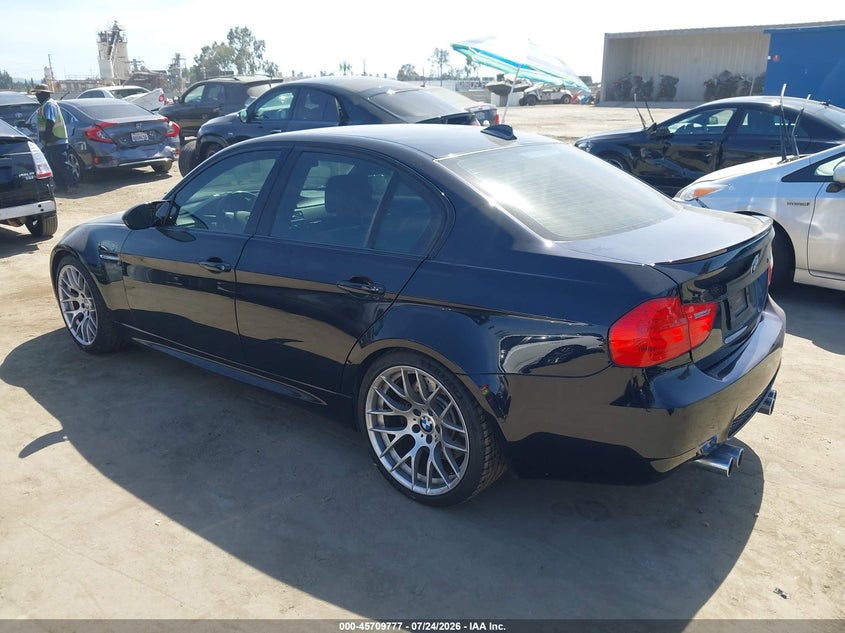 2011 BMW M3 VIN WBSPM9C56BE699051 IAAI salvage auction — REAR END, Salvage (California), sold $12,600 on 2026-08-29 (photo 3)