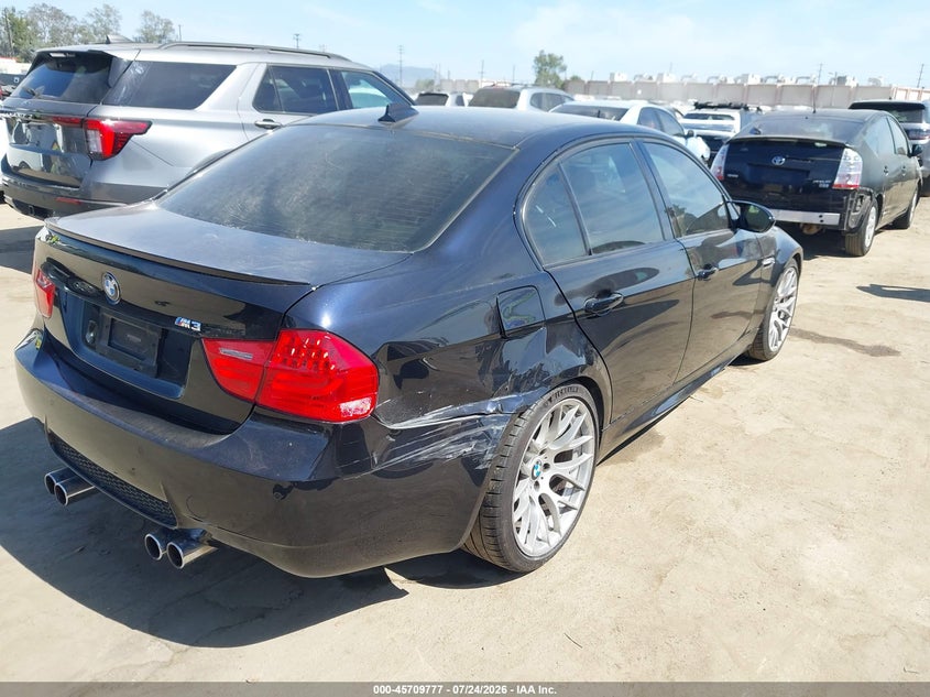 2011 BMW M3 VIN WBSPM9C56BE699051 IAAI salvage auction — REAR END, Salvage (California), sold $12,600 on 2026-08-29 (photo 4)