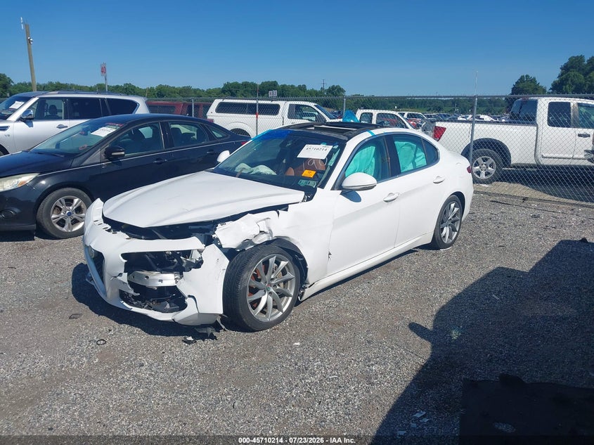2017 Alfa romeo Giulia VIN ZARFAEDN3H7551784 IAAI salvage auction — FRONT END, Clear (Maryland), sold $1,000 on 2026-08-01 (photo 2)