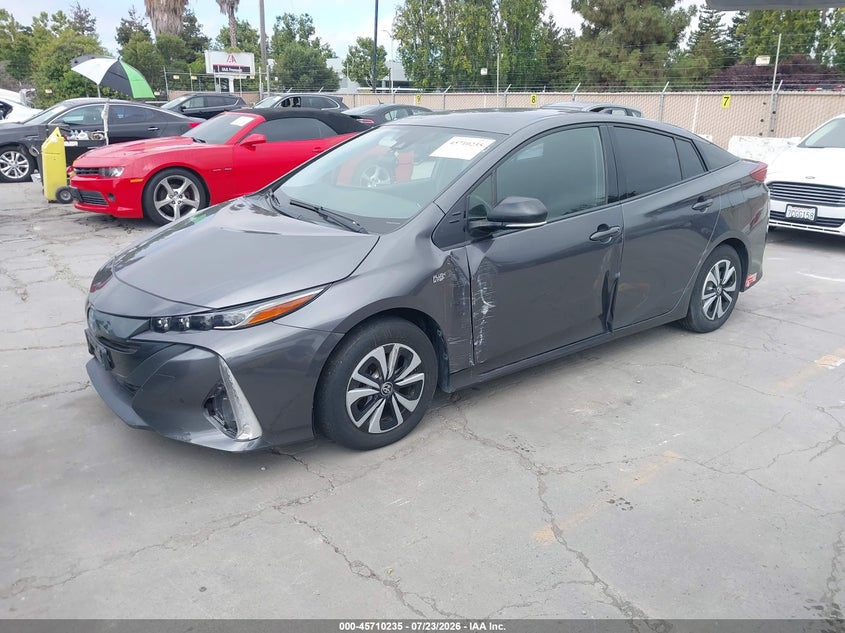 2018 Toyota Prius prime VIN JTDKARFPXJ3075495 IAAI salvage auction — NORMAL WEAR, Clear - Dealer Only (California), sold $7,450 on 2026-08-10 (photo 2)