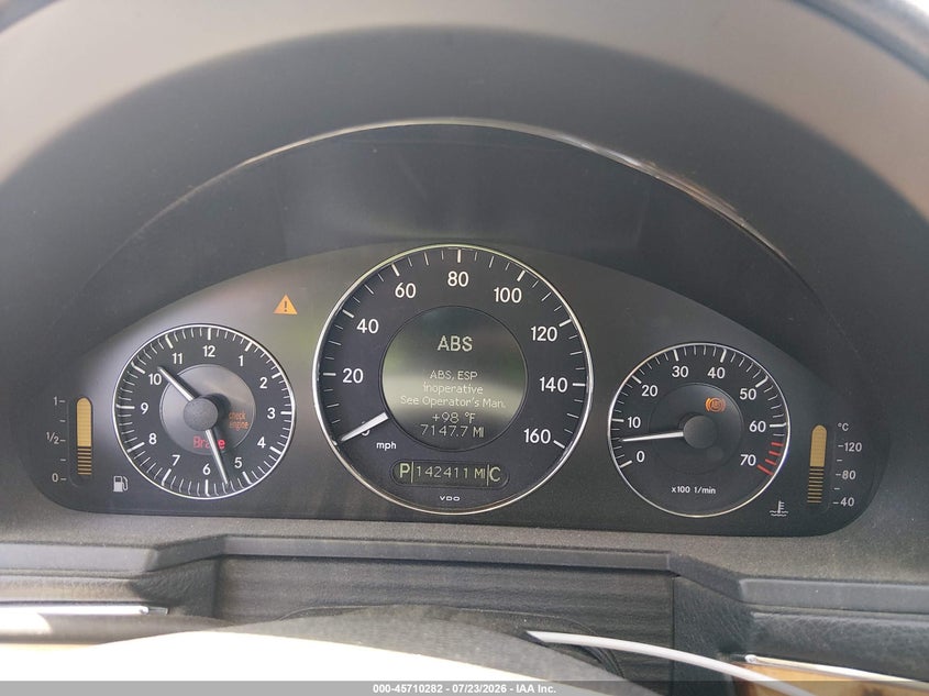 2007 Mercedes-benz E-class VIN WDBUF56X77B091475 IAAI salvage auction — LEFT FRONT, Salvage (California), sold $800 on 2026-08-18 (photo 7)