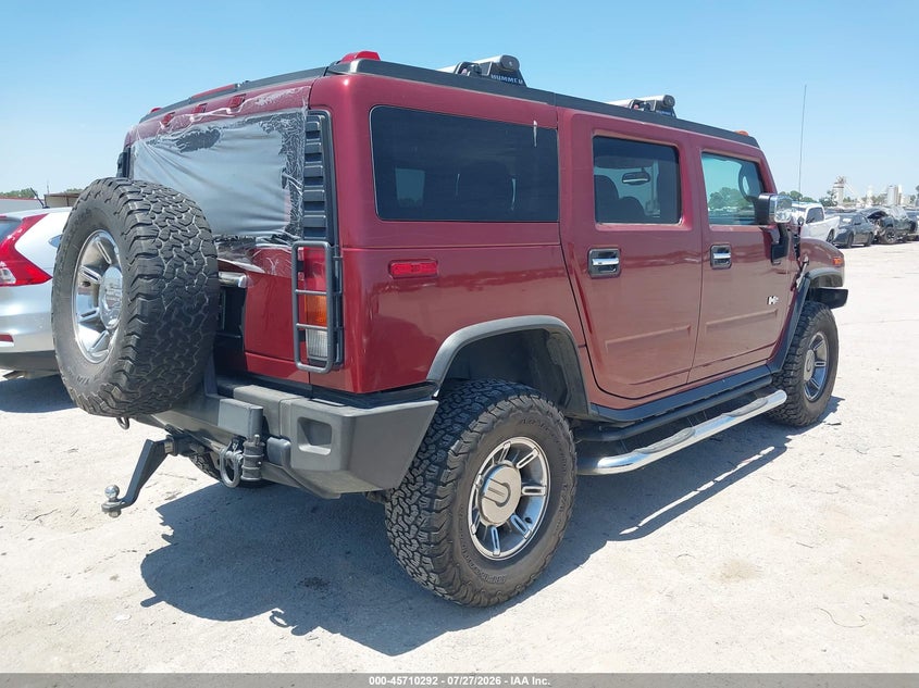2004 Hummer H2 VIN 5GRGN23U64H122376 IAAI salvage auction — REAR END, Salvage (Texas), sold $3,900 on 2026-10-10 (photo 4)