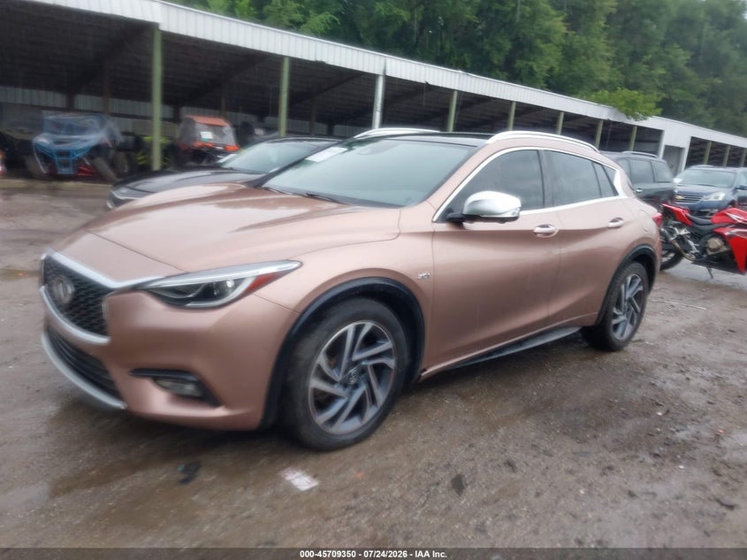 2018 Infiniti Qx30 VIN SJKCH5CP6JA044959 IAAI salvage auction — FRONT END, Repo Title (Oklahoma), sold $25 on 2026-07-29 (photo 2)