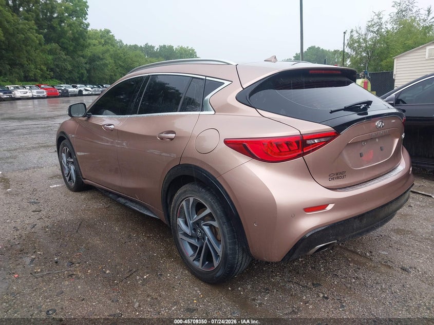 2018 Infiniti Qx30 VIN SJKCH5CP6JA044959 IAAI salvage auction — FRONT END, Repo Title (Oklahoma), sold $25 on 2026-07-29 (photo 3)