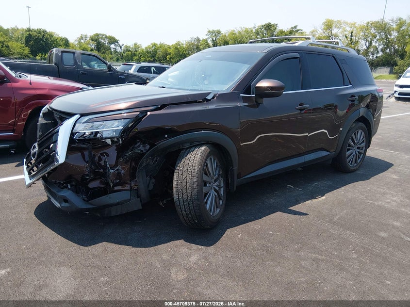 2022 Nissan Pathfinder VIN 5N1DR3CD7NC200091 IAAI salvage auction — FRONT END, Wait Title, sold $8,400 on 2026-08-23 (photo 2)