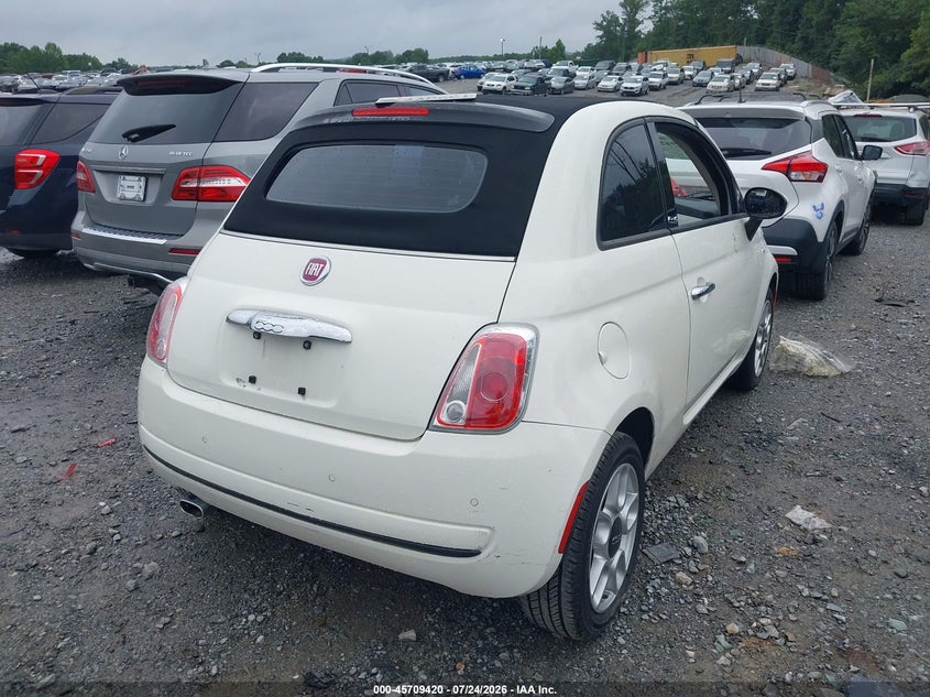 2013 Fiat 500C VIN 3C3CFFDR5DT629337 IAAI salvage auction — LEFT FRONT, Salvage Title, sold $425 on 2026-09-22 (photo 4)