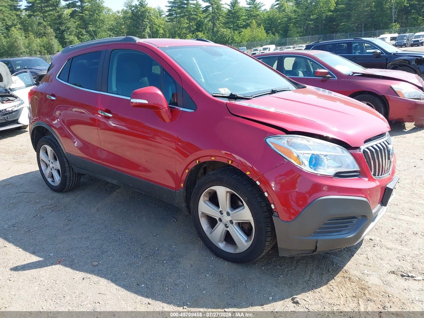 2016 Buick Encore VIN KL4CJESB5GB570221 IAAI salvage auction — LEFT FRONT, Clear (Massachusetts), sold $1,200 on 2026-08-01 (photo 1)