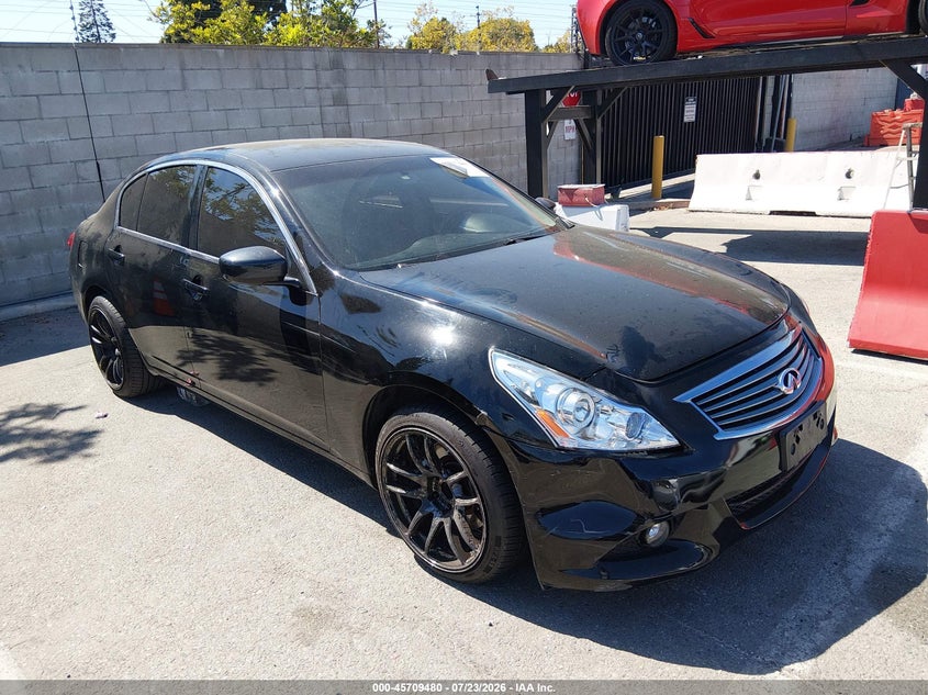 2011 Infiniti G25 VIN JN1DV6AP5BM600433 IAAI salvage auction — RIGHT FRONT, Salvage (California), sold $1,300 on 2026-08-03 (photo 1)