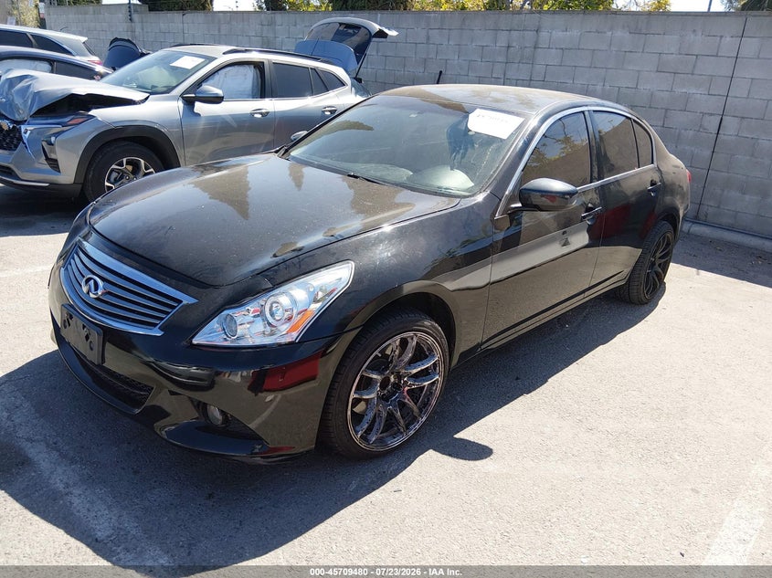 2011 Infiniti G25 VIN JN1DV6AP5BM600433 IAAI salvage auction — RIGHT FRONT, Salvage (California), sold $1,300 on 2026-08-03 (photo 2)