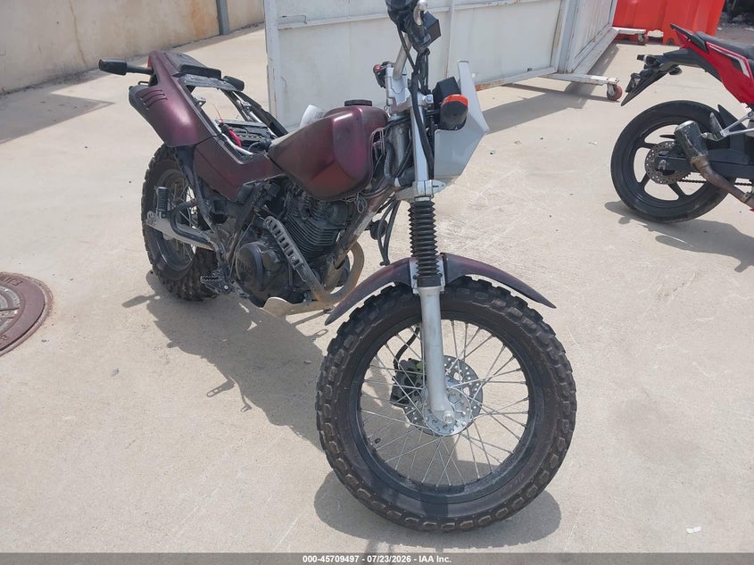 2025 Yamaha Tw VIN JYA3AWE07SA195738 IAAI salvage auction — THEFT, Salvage (Texas), sold $500 on 2026-09-07 (photo 1)