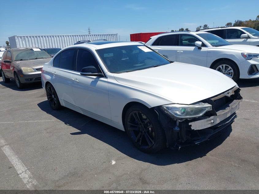 2015 BMW 3er VIN WBA3A9C52FKW74909 IAAI salvage auction — FRONT END, Salvage Title, sold $5,050 on 2026-08-06 (photo 1)