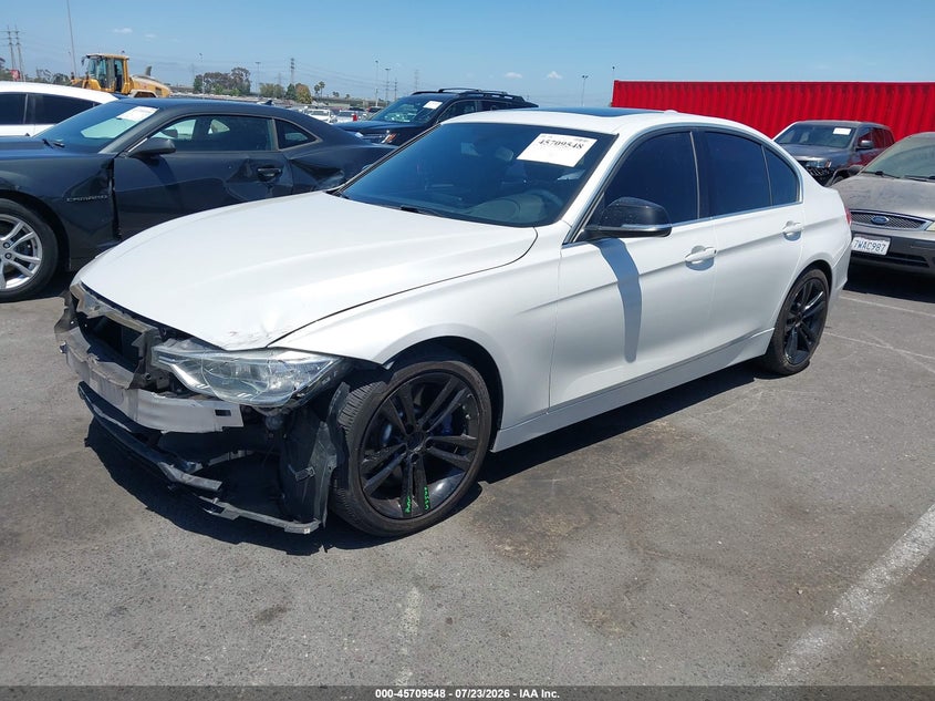 2015 BMW 3er VIN WBA3A9C52FKW74909 IAAI salvage auction — FRONT END, Salvage Title, sold $5,050 on 2026-08-06 (photo 2)