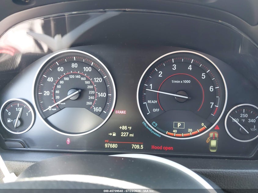 2015 BMW 3er VIN WBA3A9C52FKW74909 IAAI salvage auction — FRONT END, Salvage Title, sold $5,050 on 2026-08-06 (photo 7)