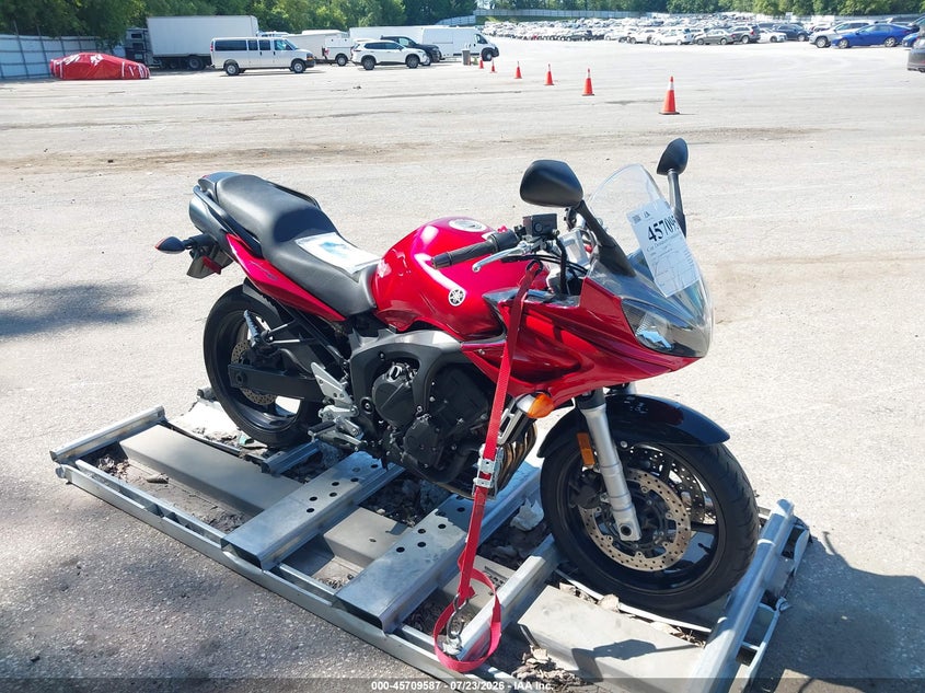 2006 Yamaha Fz6 VIN JYARJ08E66A007585 IAAI salvage auction — NORMAL WEAR, Clear (Michigan), sold $1,650 on 2026-08-03 (photo 1)