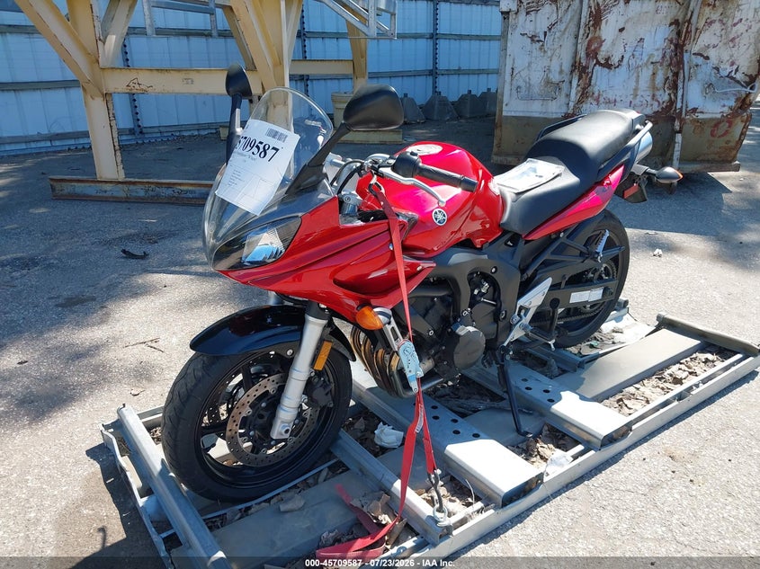 2006 Yamaha Fz6 VIN JYARJ08E66A007585 IAAI salvage auction — NORMAL WEAR, Clear (Michigan), sold $1,650 on 2026-08-03 (photo 2)