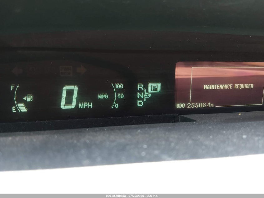 2013 Toyota Prius VIN JTDKN3DU3D0350589 IAAI salvage auction — NORMAL WEAR, Regular (Nevada), sold $25 on 2026-07-28 (photo 7)