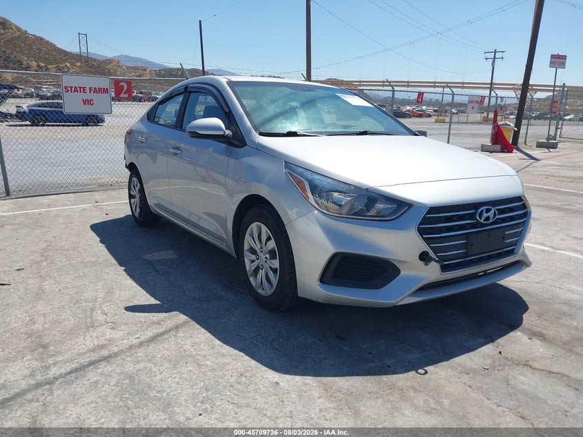 2020 Hyundai Accent VIN 3KPC24A69LE126337 IAAI salvage auction — REAR END, Salvage Title, sold $2,200 on 2026-09-07 (photo 1)