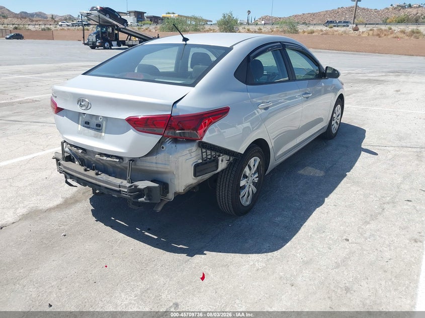 2020 Hyundai Accent VIN 3KPC24A69LE126337 IAAI salvage auction — REAR END, Salvage Title, sold $2,200 on 2026-09-07 (photo 4)