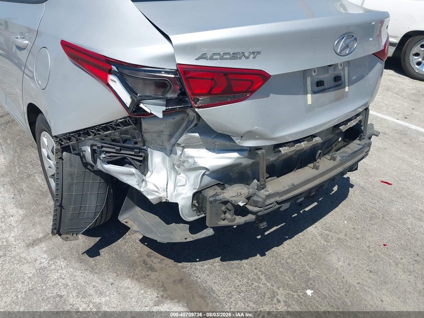 2020 Hyundai Accent VIN 3KPC24A69LE126337 IAAI salvage auction — REAR END, Salvage Title, sold $2,200 on 2026-09-07 (photo 6)