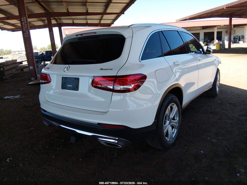 2018 Mercedes-benz Glc VIN WDC0G4KB8JV019010 IAAI salvage auction — FRONT END, Salvage Title, sold $6,700 on 2026-08-16 (photo 4)