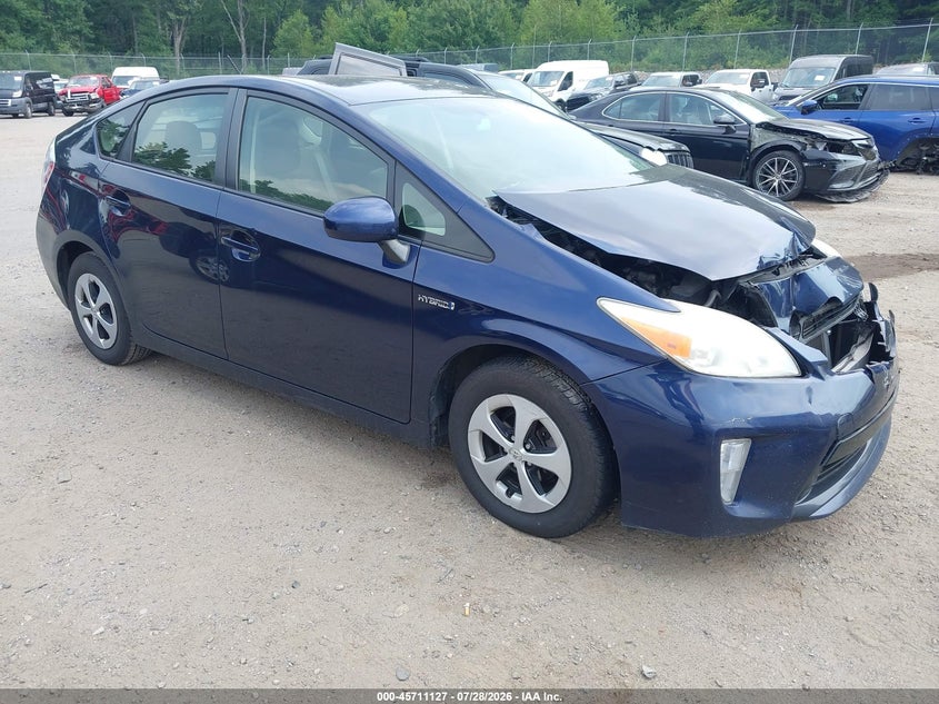 2013 Toyota Prius VIN JTDKN3DU1D0351014 IAAI salvage auction — FRONT END, Clear (Massachusetts), sold $675 on 2026-08-03 (photo 1)