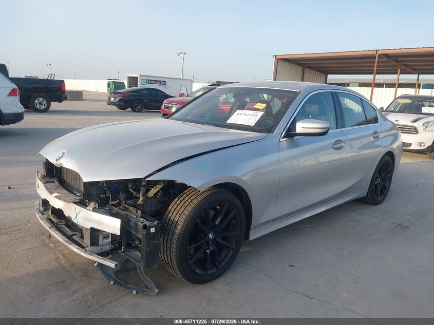 2020 BMW 3er VIN WBA5R1C02LFH85748 IAAI salvage auction — FRONT END, Original (Texas), sold $8,300 on 2026-09-24 (photo 2)
